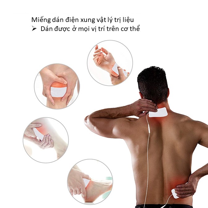 Miếng Dán Xung Điện máy vật lý trị liêu MPT812 va DoctorHome va Dr.Ho kích thước 70x120mm