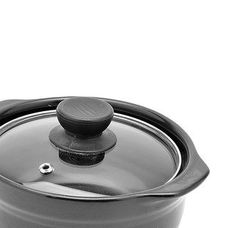 Nồi đất sét 0.5 lít nắp kính lòng sâu