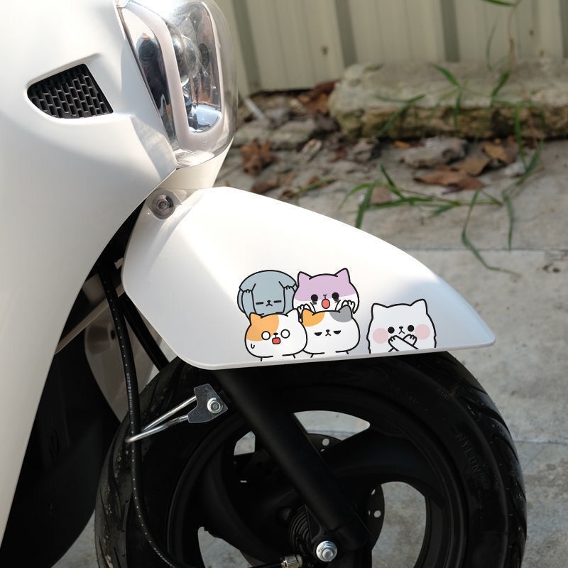Miếng Dán Trang Trí Chống Trầy Xước Chống Thấm Nước Họa Tiết Mèo Dễ Thương