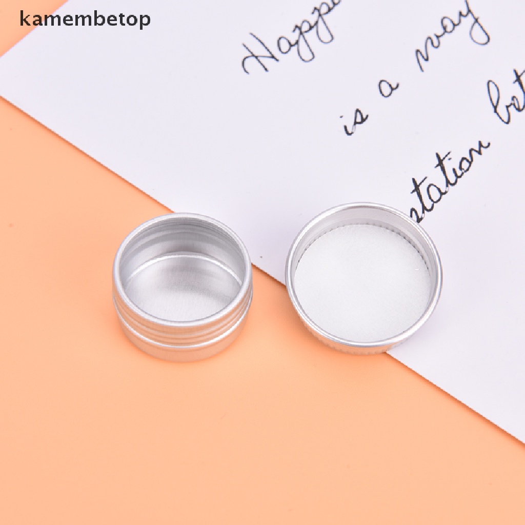 Bộ 10 Lọ Thiếc Nhôm 5ML Đựng Mỹ Phẩm Tiện Dụng