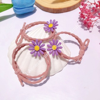 Dây Buộc Tóc Cột Tóc Nữ Hoa Cúc Siêu Dễ Thương I ACCESSORIES