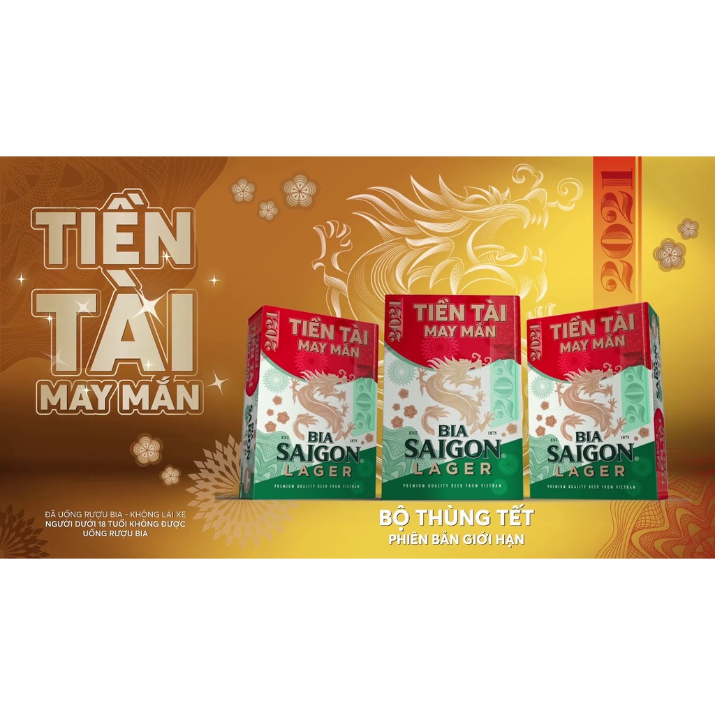 Bia Sài Gòn Lager Thùng 24 Lon 330ml