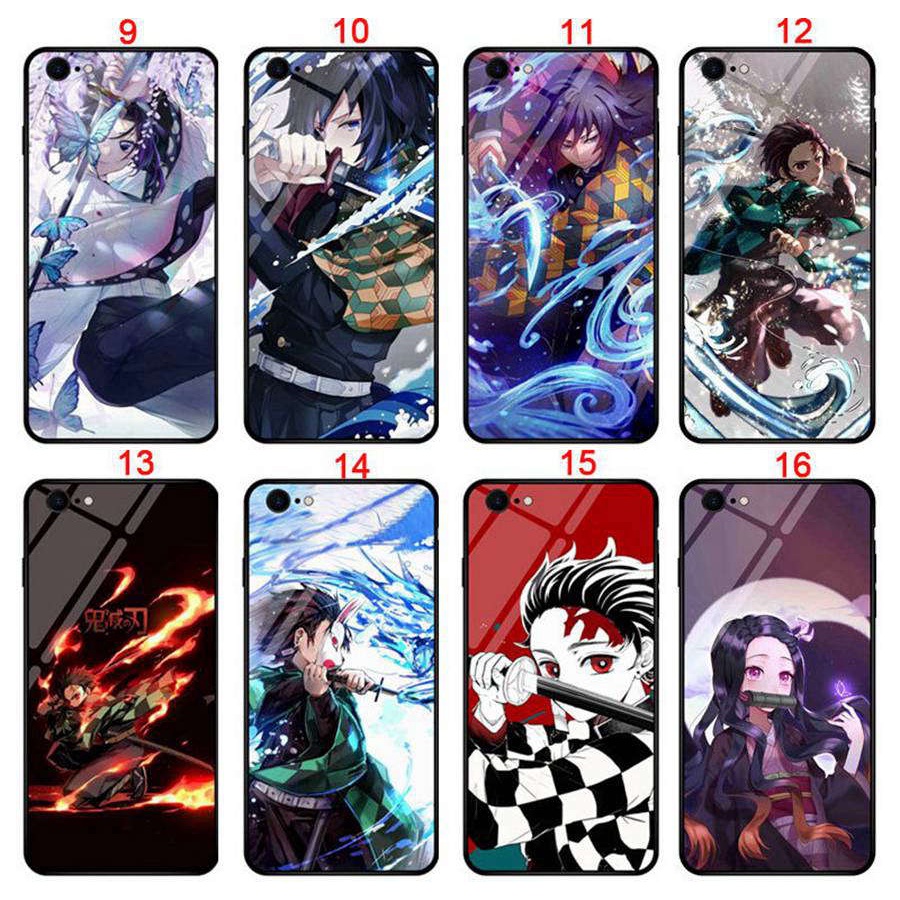 Ốp Điện Thoại Kính Cường Lực Cứng In Hình anime demon slayer: kimetsu no yaiba Cho redmi 10a / redmi 10c