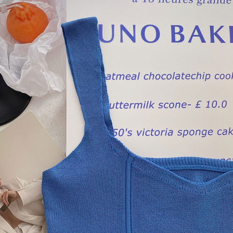 Áo Crop Top Hai Dây Cổ Chữ U Thời Trang Gợi Cảm