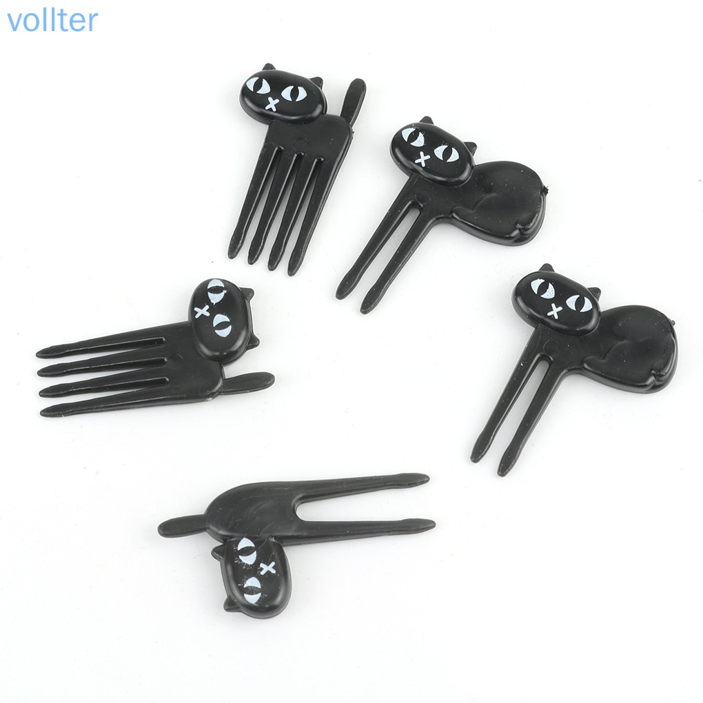 Set 6 Nĩa Ăn Trái Cây Hình Mèo Xinh Xắn