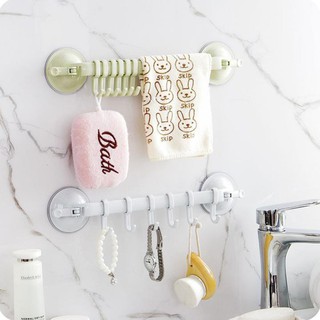 Thanh Treo Đồ Dán Tường - 6 Móc Đa Năng