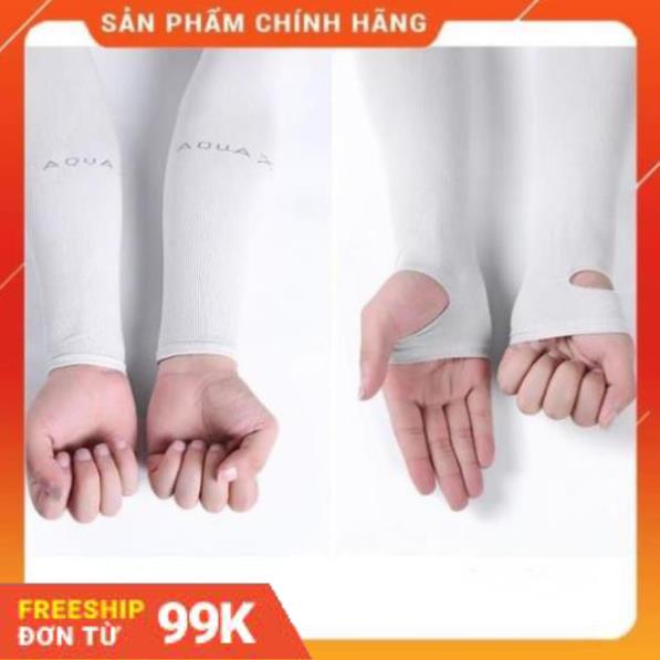 [Giảm 50%]  Găng tay chống nắng xỏ ngón Aqua-X Hàn Quốc - Bao tay đi phượt Letslim Siêu Mát chống tia UV
