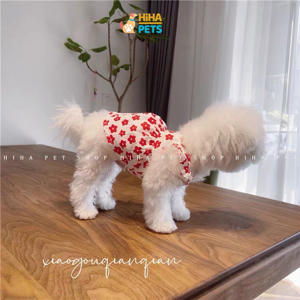 Váy Áo Cho Chó Mèo Thời Trang Hàn Quốc Quần Áo Thú Cưng Thiết Kế Dễ Thương Mùa Hè Hihapet.
