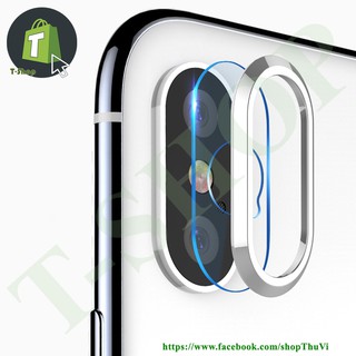 Bộ miếng dán và viền bảo vệ camera cho Iphone