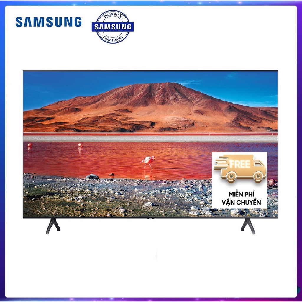 Smart Tivi Samsung 4K 55 inch UA55TU7000 Mới 2020, Hệ điều hành, giao diện:Tizen OS, Kết nối không dây với điện thoại