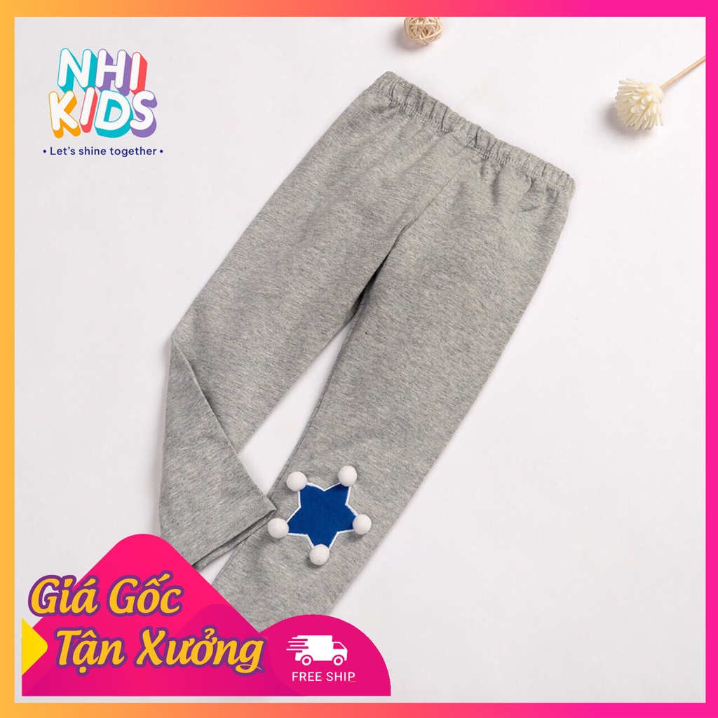 Quần legging dài chất liệu cotton họa tiết co giãn thoải mái cho bé yêu - Nhi Kids