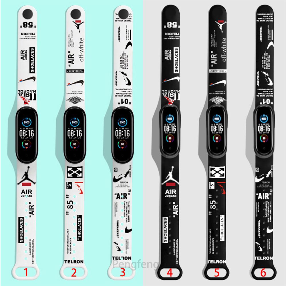 Dây đeo silicon mềm thời trang cho Xiaomi Mi Band 6 5 4 3 miband 5 4 3