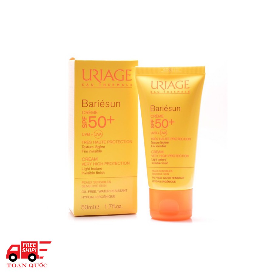 [Quà tặng] Kem chống nắng bảo vệ cho da nhạy cảm Uriage Bariésun SPF50+ Crème 50ml