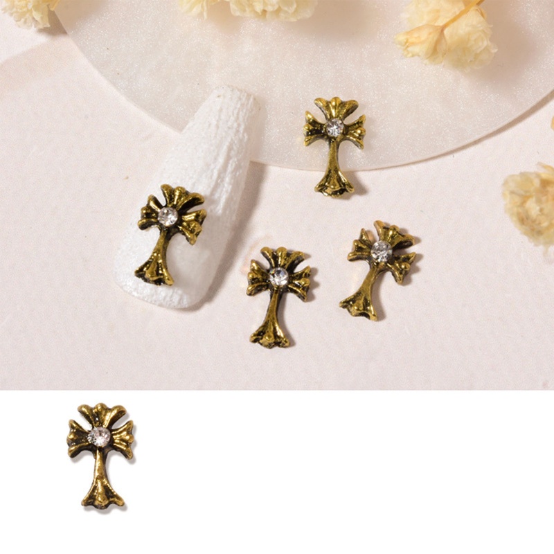 Set 5 Phụ Kiện Trang Trí Móng Tay 3d Phong Cách Gothic Charms