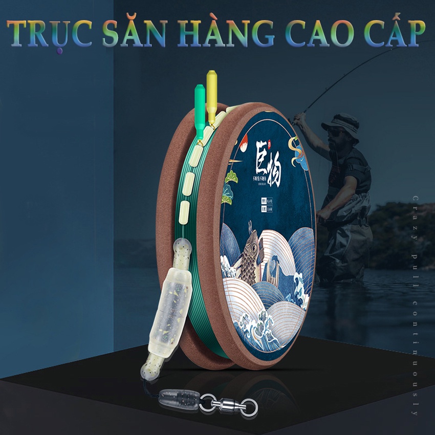 Trục Câu Đài Săn Hàng Buộc Sẵn Chuixian Cao Cấp. Trục Câu Đài 5m4,6m3,7m2 [Tặng kèm gỡ lưỡi câu]