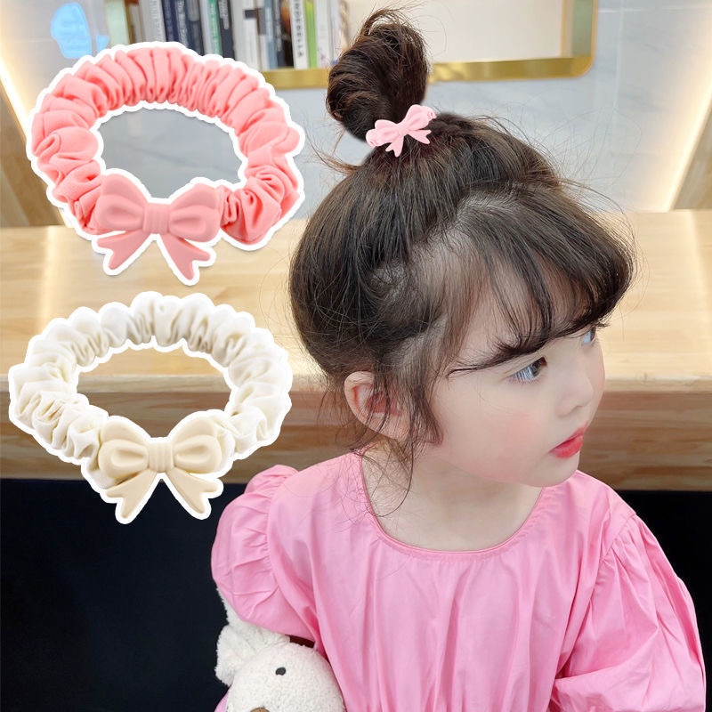 Dây Buộc Tóc Nơ Họa Tiết Dễ Thương Cho Bé Gái