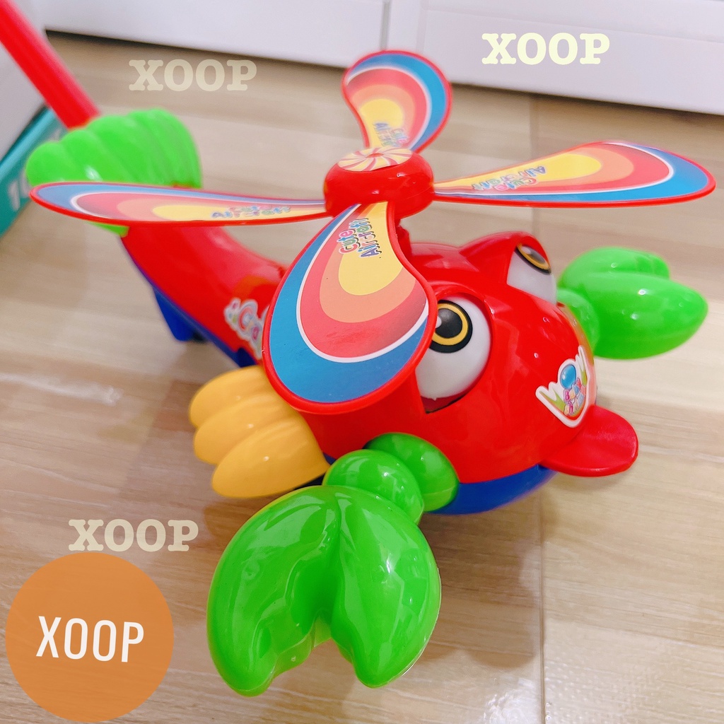 Đồ chơi ! Máy bay tôm có  cán cho bé mã 899-1