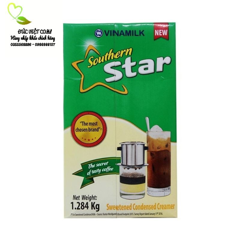 [Mã 2010FMCGSALE giảm 8% đơn 500K] SỮA ĐẶC NGÔI SAO PHƯƠNG NAM HỘP GIẤY 1,284KG