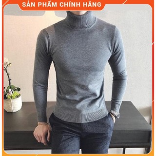(CHÍNH HÃNG) Áo len nam cổ cao- Áo len nam cổ lọ, High Neck Work, chất len 100% sợi nhập khẩu, lông cừu, mềm mại.