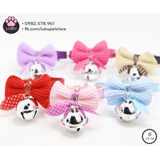 Vòng cổ có chuông, nơ cho cún