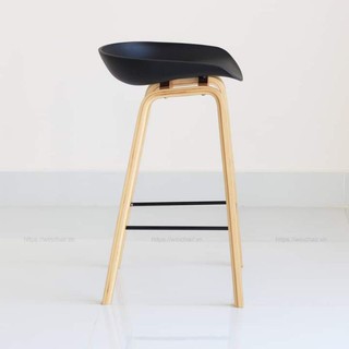 ghế hey bar chân sắt cao 65cm