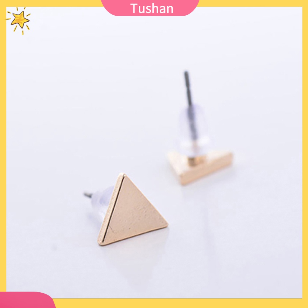Đôi khuyên tai nữ hình tam giác đơn giản xinh xắn