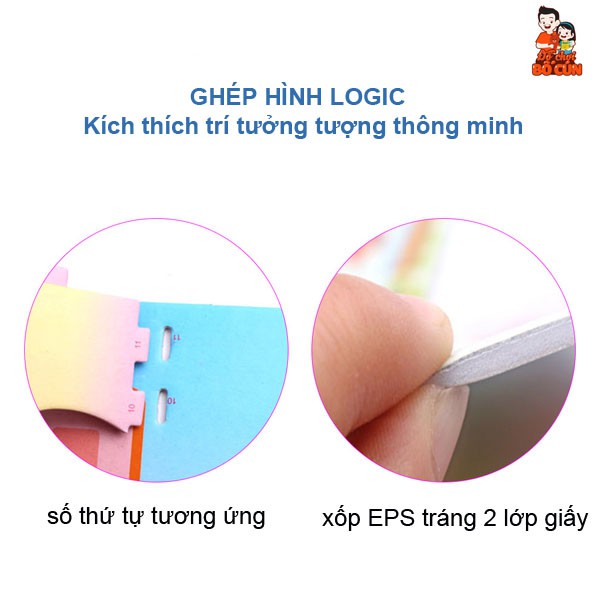 Đồ chơi ghép hình 3D ngôi nhà của bé