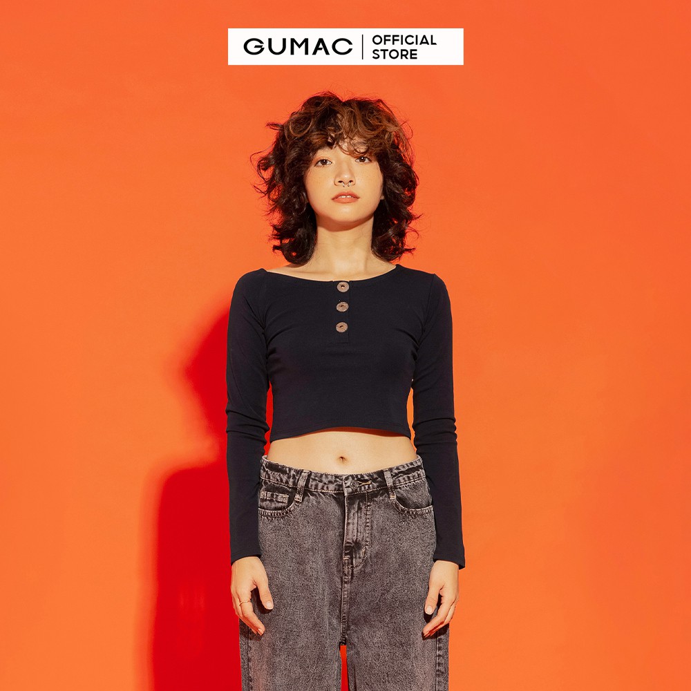 [Mã WABRGM11 giảm 10% đơn 250K] Áo thun nữ Borib 3 nút GUMAC đủ màu, đủ size, cá tính năng động ATA12169 | BigBuy360 - bigbuy360.vn