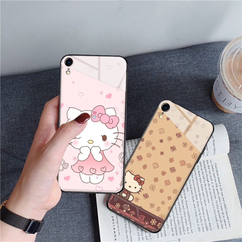 Ốp Điện Thoại Mặt Kính Hình Hellokitty Cho Huawei P20 P30 Lite Pro Honor 8x 9 10 Lite 67a