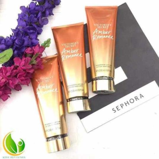 [ CHÍNH HÃNG ] Dưỡng Thể Nước Hoa VICTORIA'S SECRET AMBER ROMANCE FRAGRANCE LOTION 236ml | BigBuy360 - bigbuy360.vn