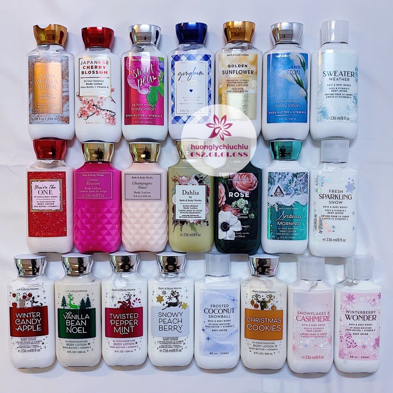 Sữa dưỡng thể lotion Bath and Body Works mẫu mới update liên tục