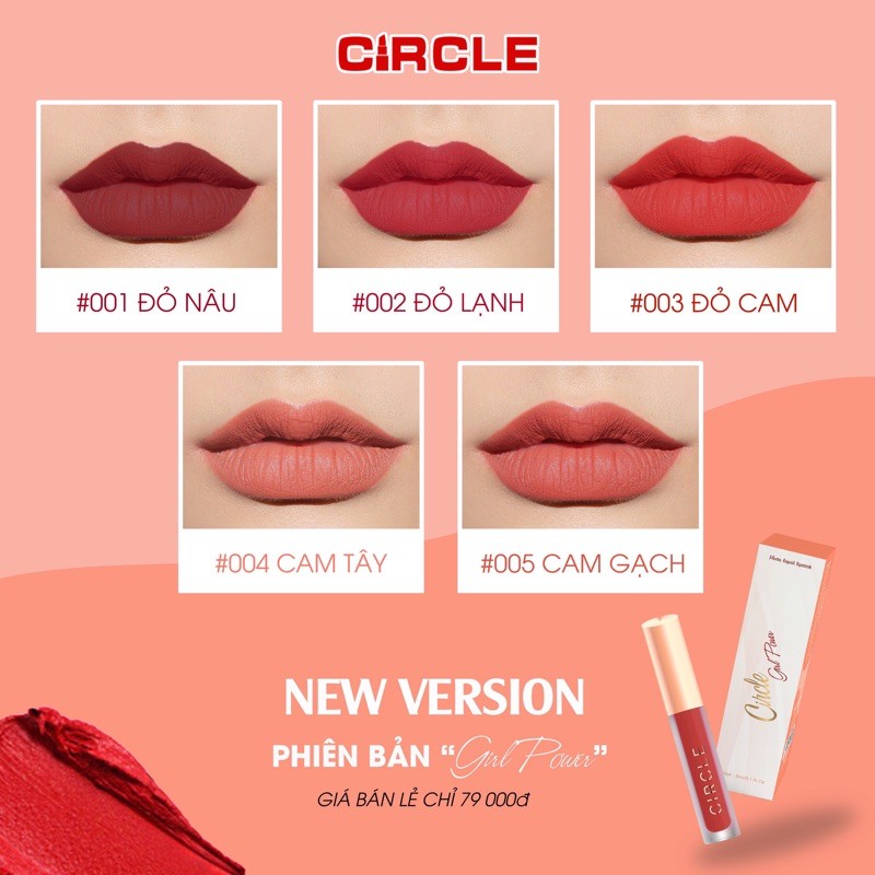 [Chính hãng] Son kem lì Circle phiên bản mới nhất