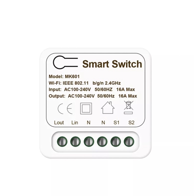 Công tắc module Wifi 10A/16A Tuya hỗ trợ công tắc cơ dùng cho cầu thang