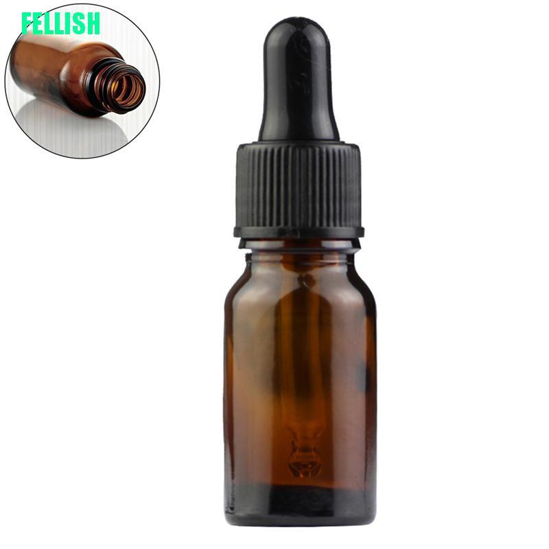 [Hàng mới về] Chai đựng dầu thơm bằng thủy tinh màu hổ phách 5ml-100ml có ống nhỏ giọt tiện lợi