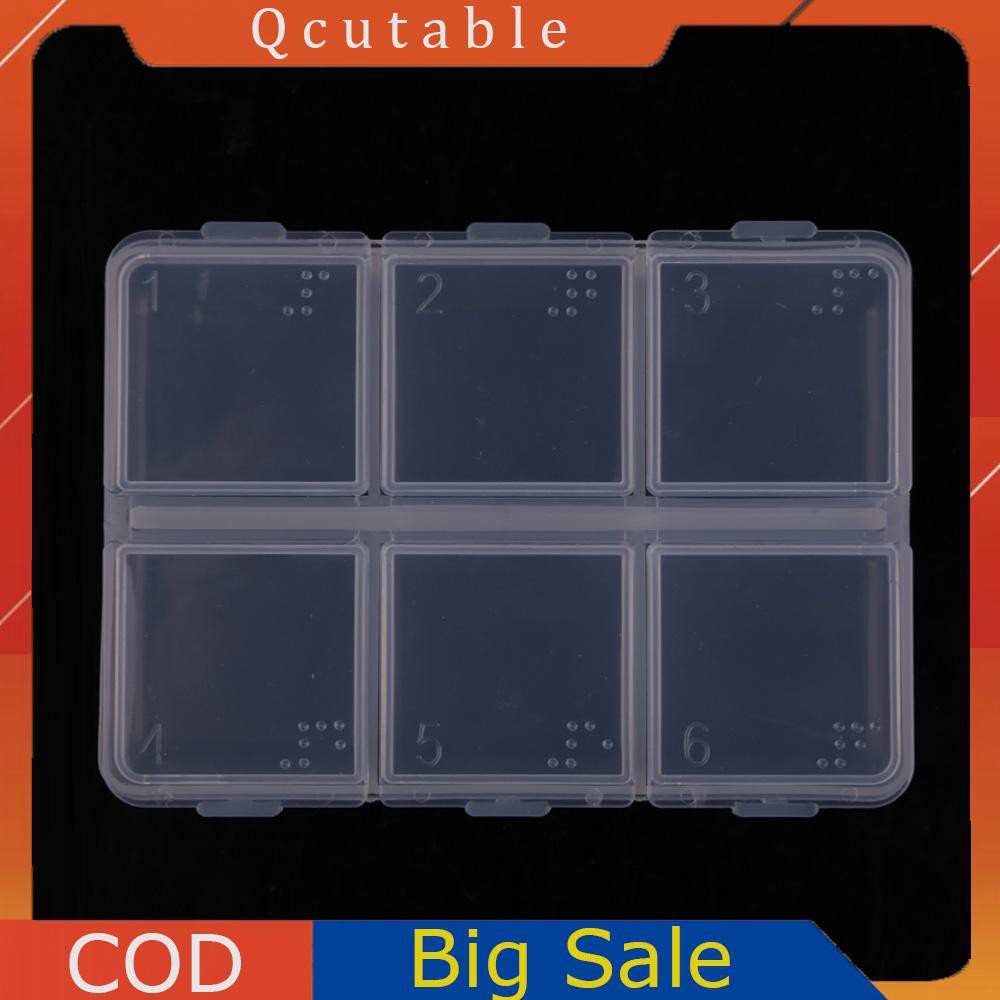 Hộp Nhựa Đựng Thuốc 6 Ngăn Tiện Lợi