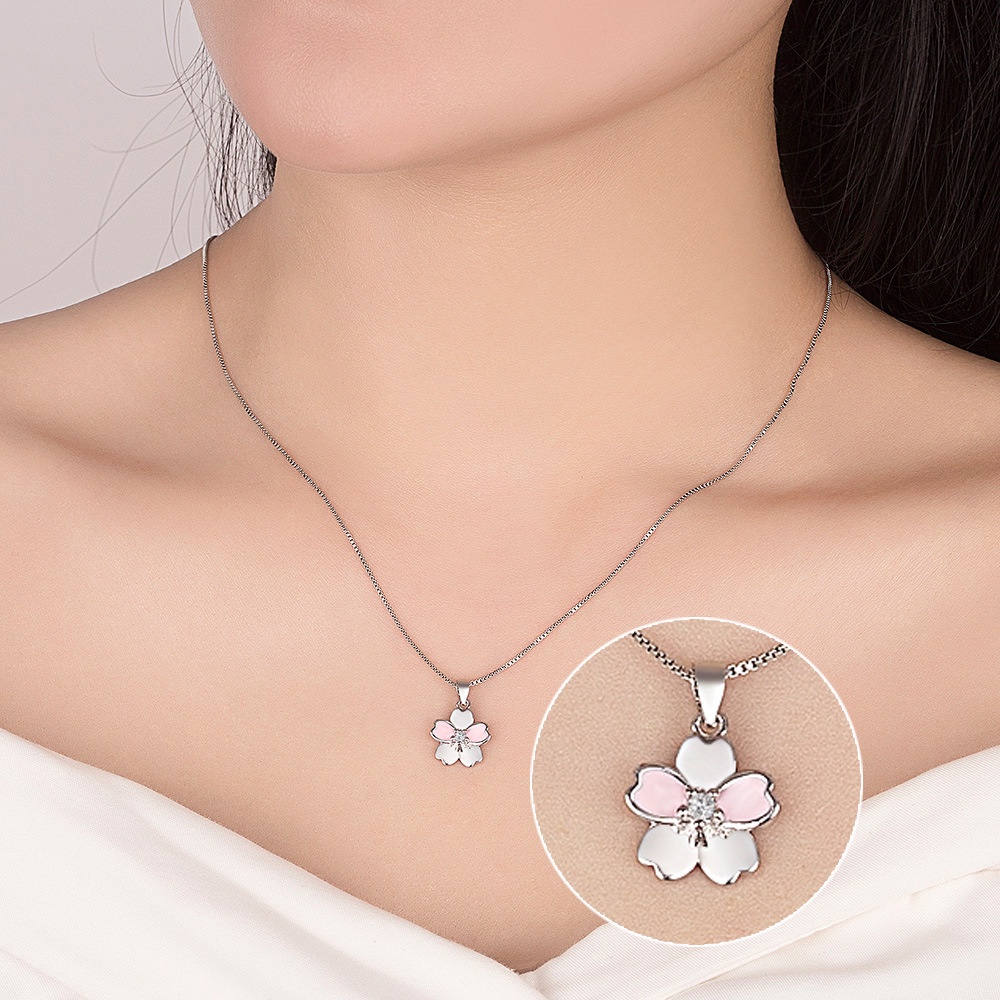 Mặt dây chuyền bạc đính đá và ngọc trai giả 30 kiểu khác nhau cho nữ