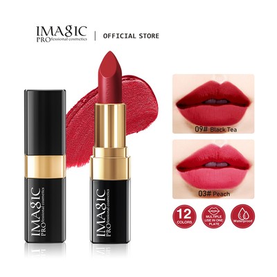 Imagic Son Môi Chống Kissproof Matte Trang Điểm Môi Lâu Dài 12 Màu