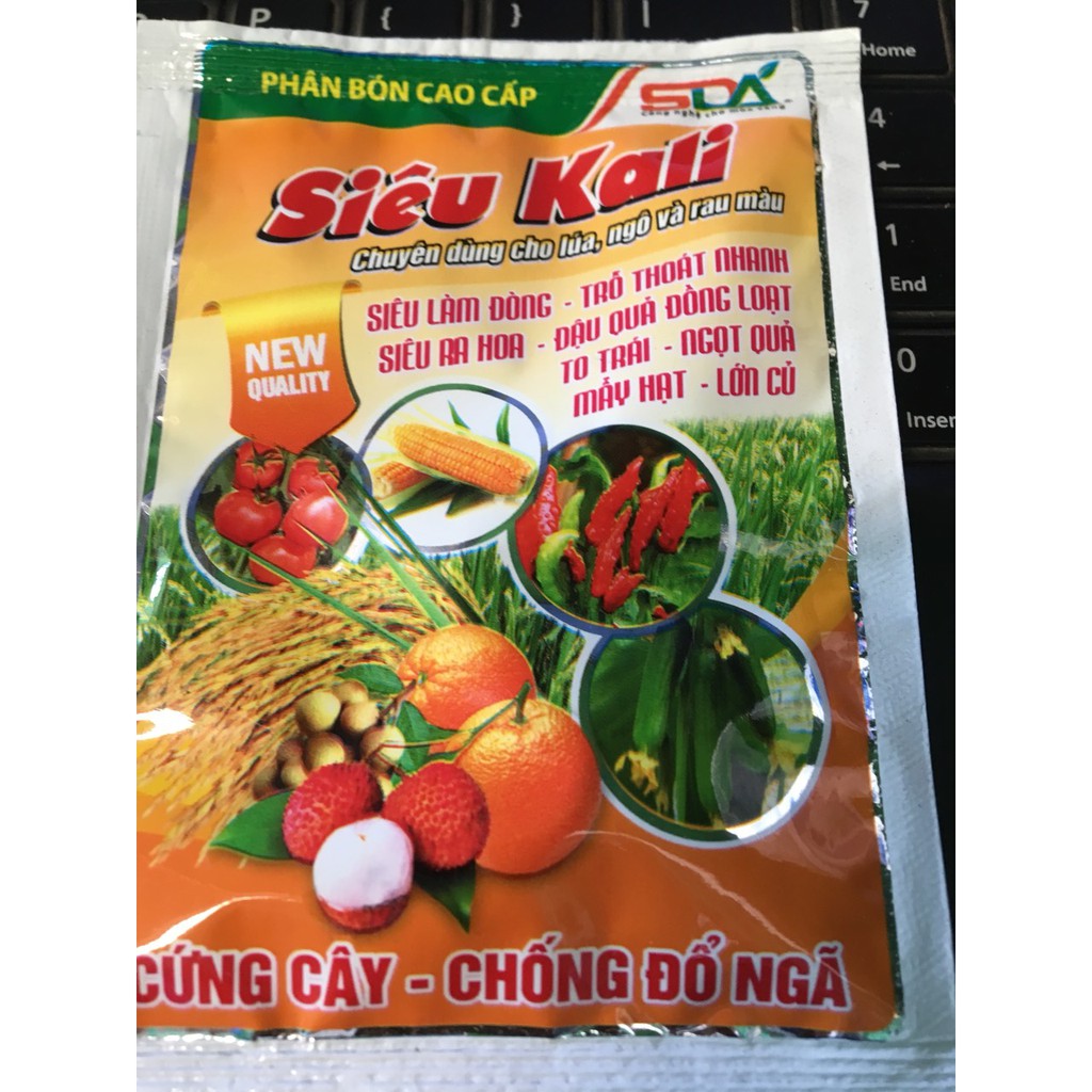 02 gói phân bón cao cấp SIÊU KALI gói 30gr