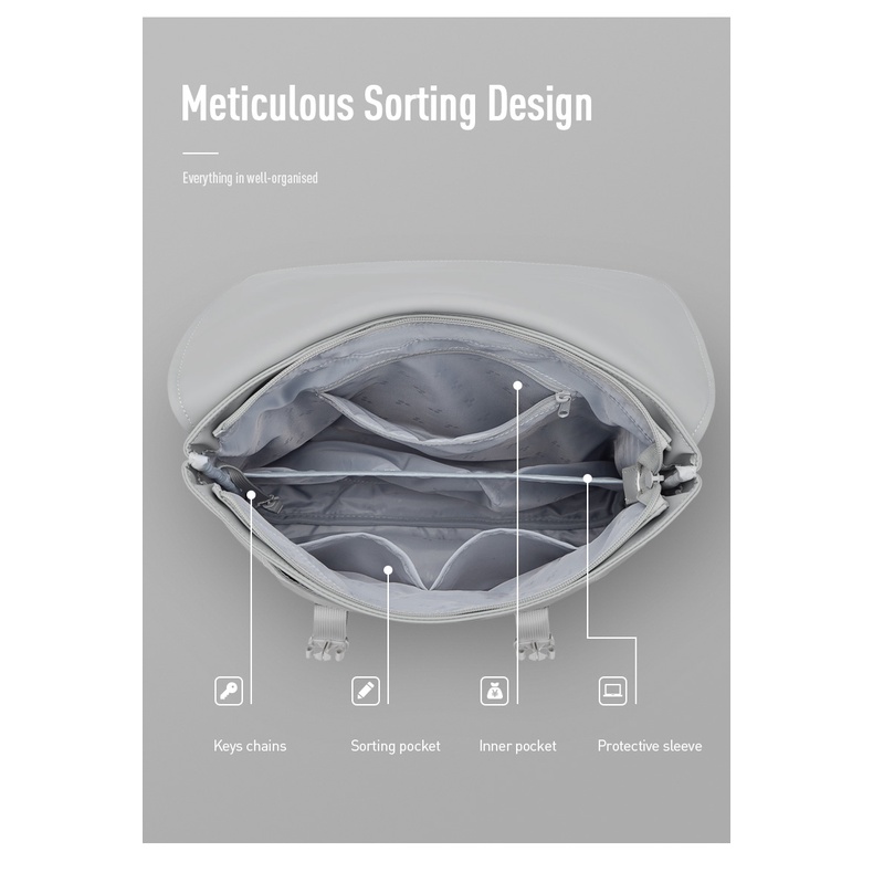 Ba lô MAH đựng máy tính xách tay chống nước bằng da phong cách Cambridge