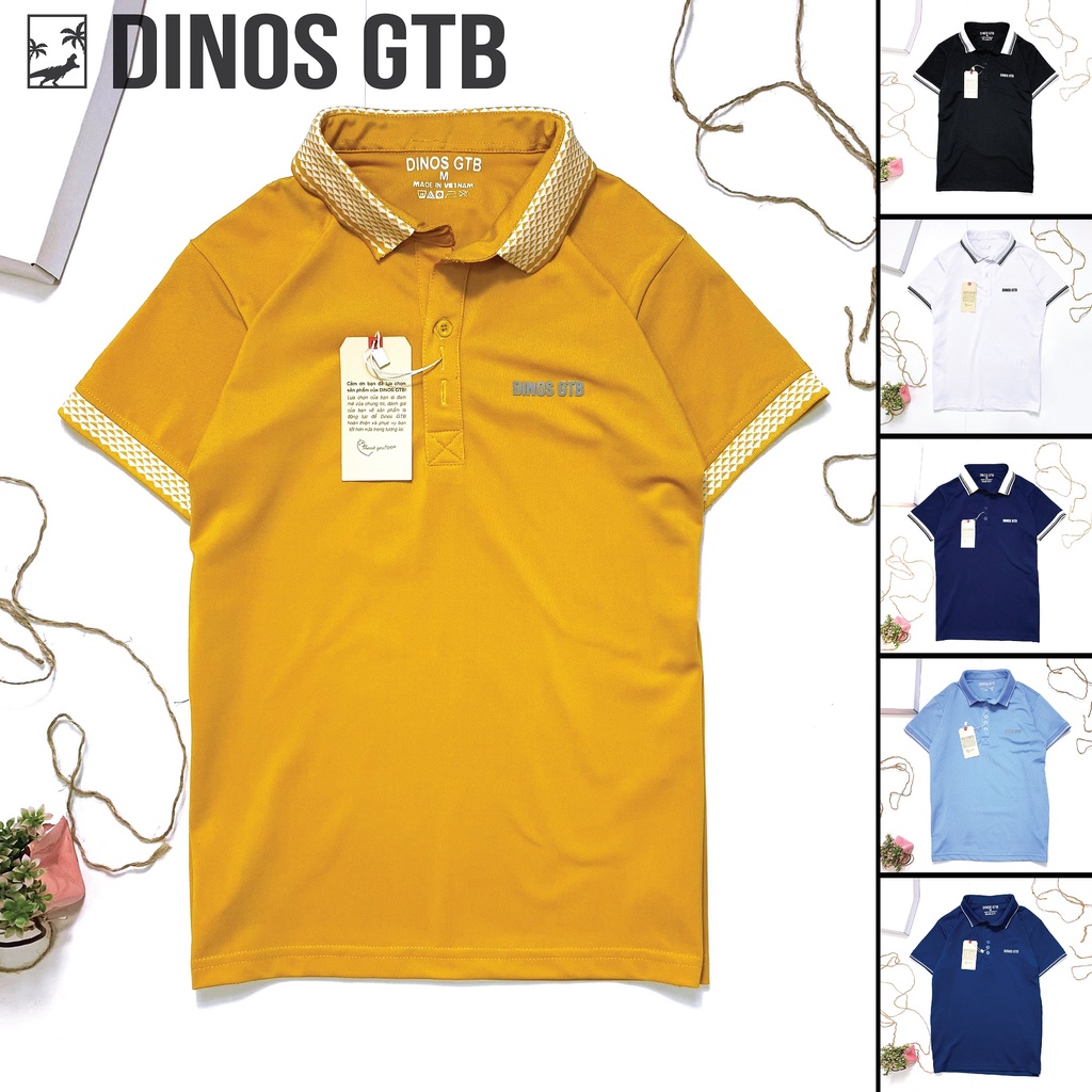 Áo Thun POLO Nam Đồng Phục Quán Cafe, Quán Ăn Chất Vải Mát Thấm Hút Mồ Hôi - Dinos GTB