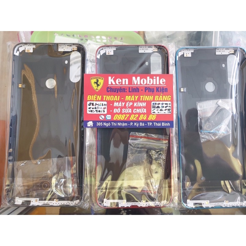 Vỏ, Nắp Lưng - Khung Xương Đỡ Màn Thay Thế Cho Realme C3 (có lỗ vân)  (Đặt đúng phân loại)