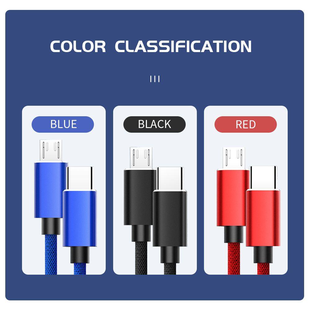CHOOKEY Dây Cáp Sạc Nhanh USB Loại C Sang Micro USB 1M QC4.0 Cho Samsung Xiaomi Huawei