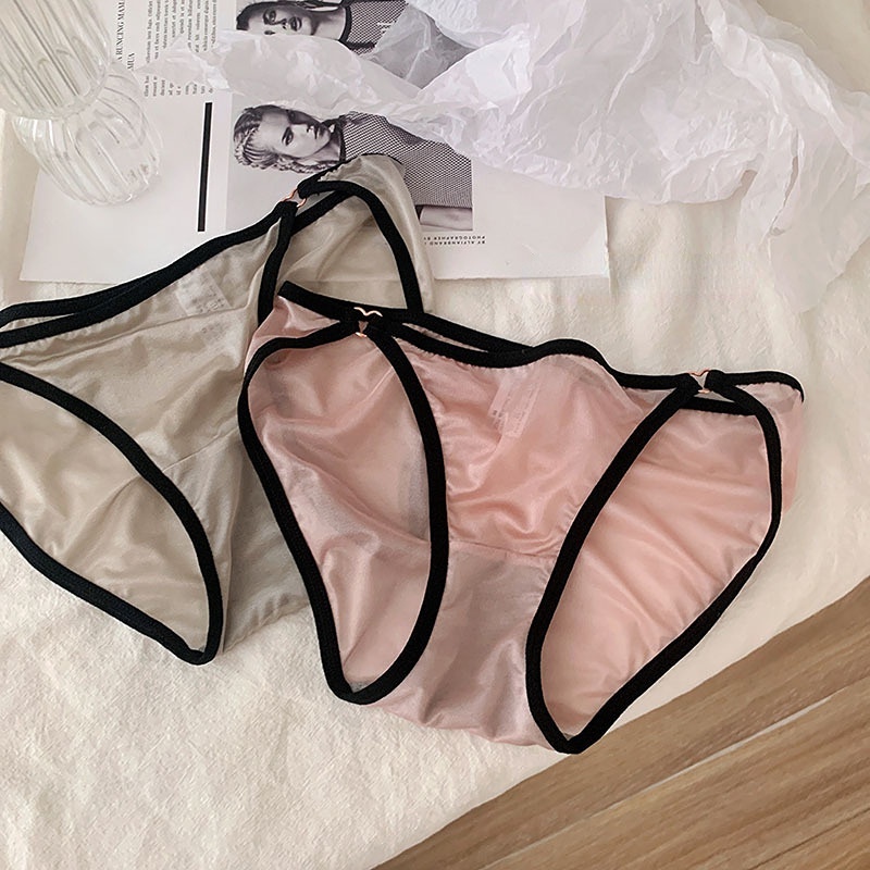 Quần Lót Lưới Siêu Mỏng Lưng Thấp Trong Suốt Mau Khô Gợi Cảm Cho Nữ