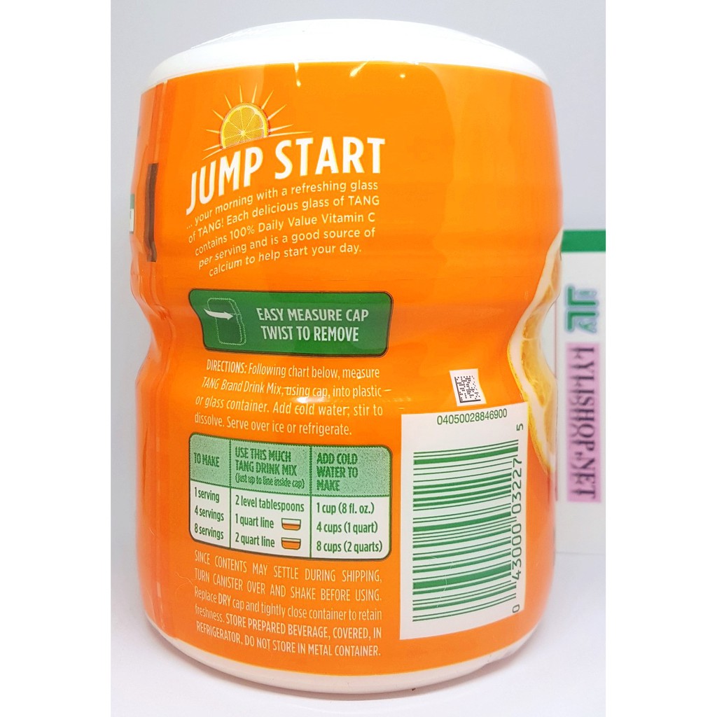 Bột Pha Nước Cam Tang Orange hủ 566g từ Mỹ