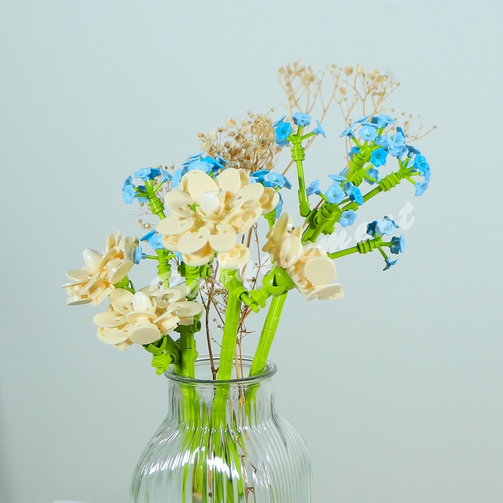 Bộ Đồ Chơi Lắp Ráp Hình Hoa Hồng / Hoa Tulip Độc Đáo DIY
