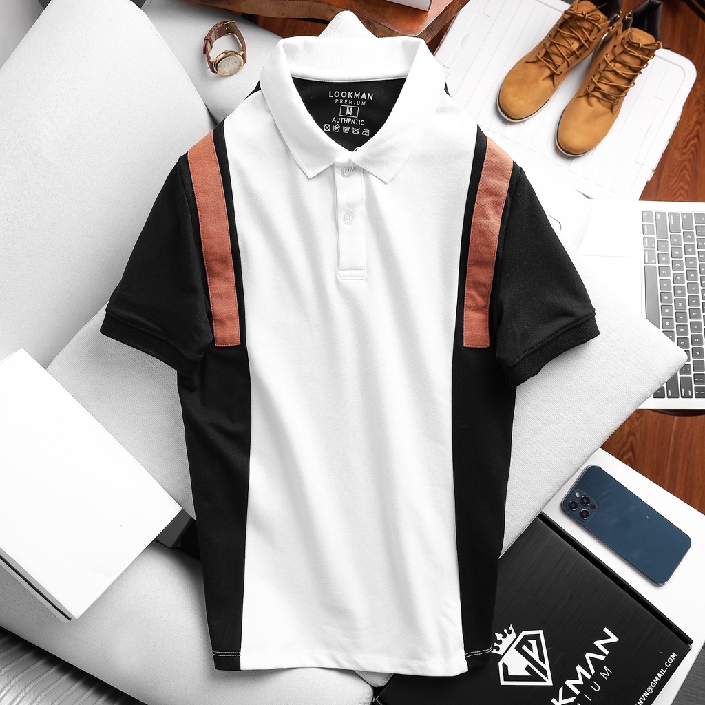 Áo Polo Nam Áo Thun Có Cổ Chất Vải Cotton Cá Sấu Xuất Xịn Phối Sọc Lịch Lãm Cực Đẹp Lookman Grace M05