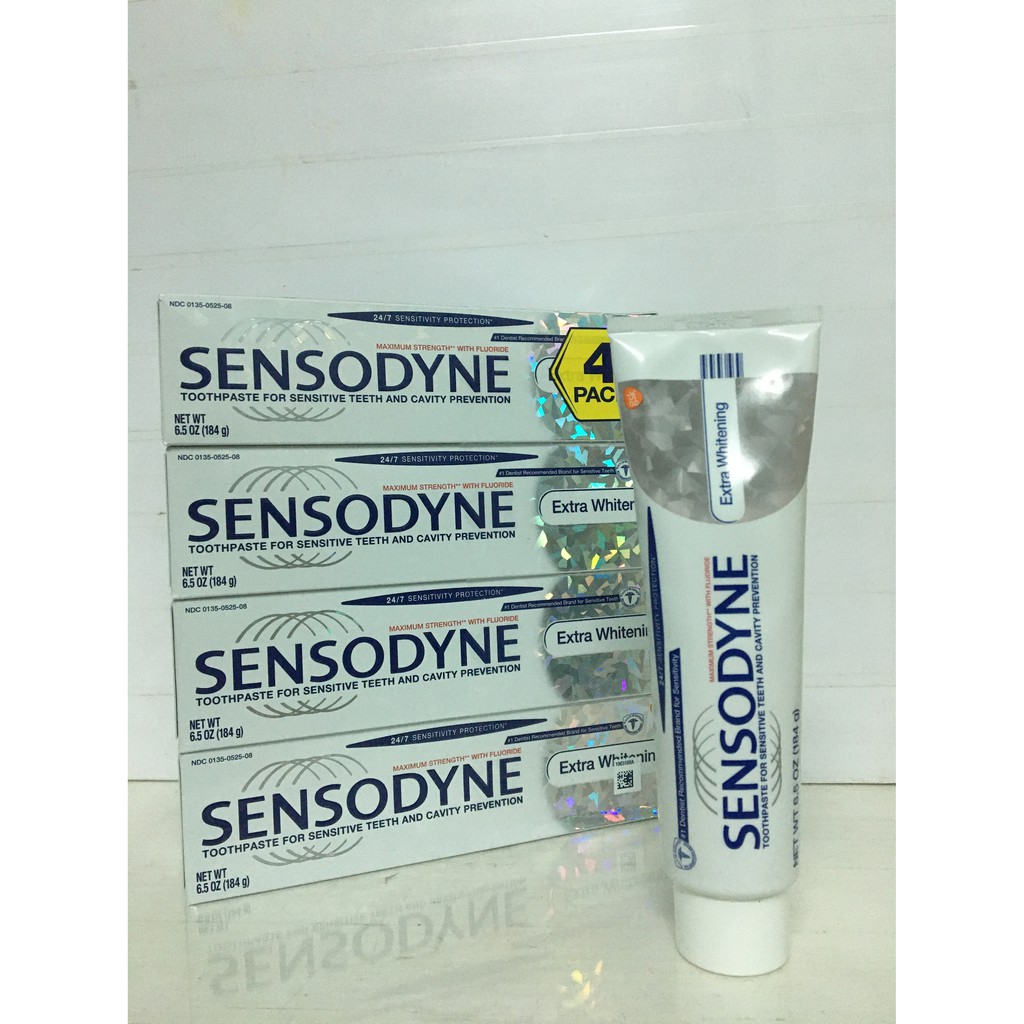 Kem đáng răng Sensođyne Extra Whitening 184g của Mỹ