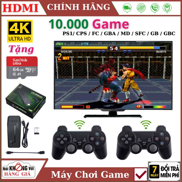 Máy chơi game cầm tay PS 10000 Game  FREESHIP  Ps1/ Ps2 /Nitendo switch/FC Compact/FC , kết nối HDMI, tặng thẻ nhớ 64G