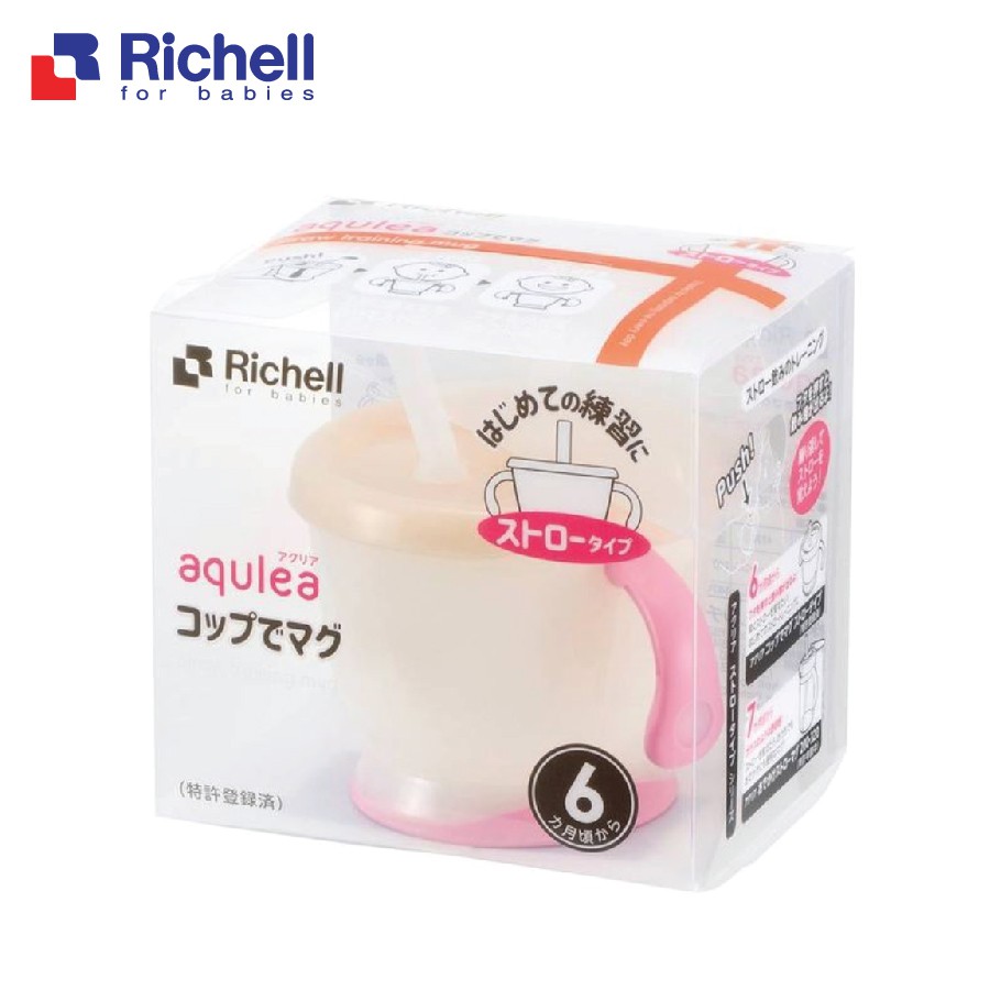 Cốc tập uống 3 giai đoạn Richell chính hãng. Cốc tập uống Richell cho bé. Tặng kèm tấm lót chống thấm Size 30x40cm