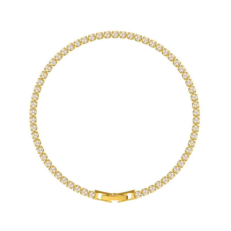 Vòng Tay Đính Đá Zircon Sang Trọng Dành Cho Nữ